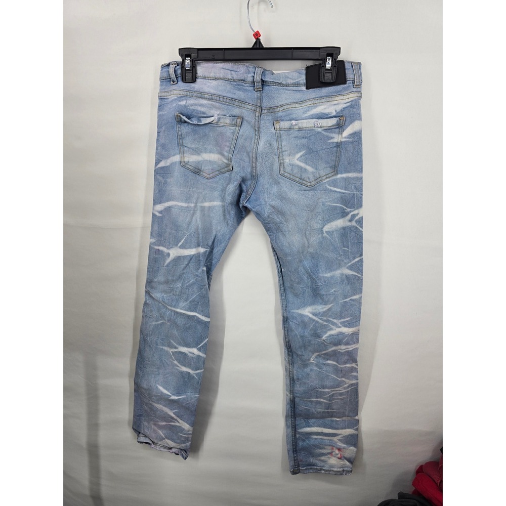 Evolution In Design Shuttle Distressed Rhinestone Blue Jeans Kids Size 20 - Picture 5 of 8